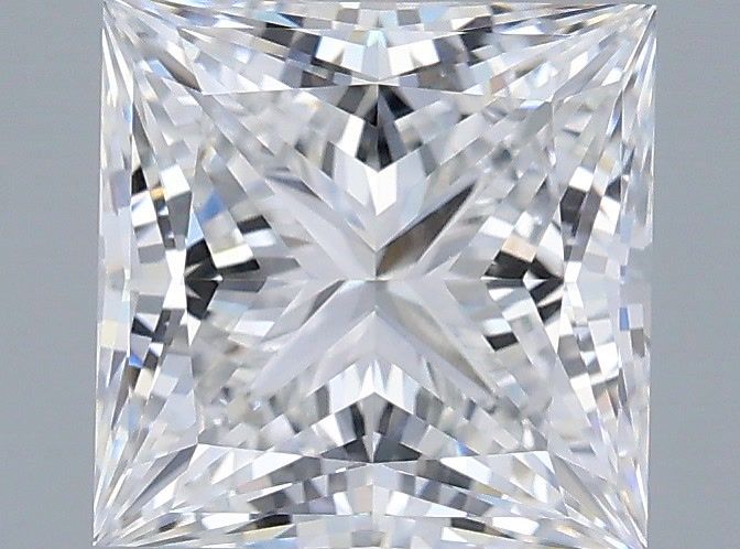 2.34 Carat Princess Shaped, Very Good Cut, E Color, VS1 Clarity, IGI Certified Lab Grown Diamond