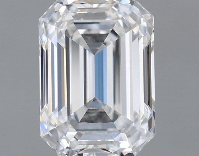 1.03 Carat Emerald Shaped, Ideal Cut, D Color, VVS1 Clarity, IGI Certified Lab Grown Diamond