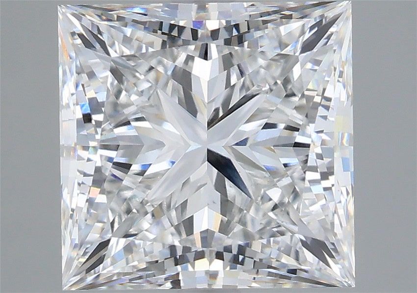 4.56 Carat Princess Shaped, Ideal Cut, E Color, VS1 Clarity, IGI Certified Lab Grown Diamond