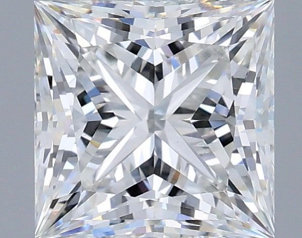 2.09 Carat Princess Shaped, Ideal Cut, E Color, VS1 Clarity, IGI Certified Lab Grown Diamond