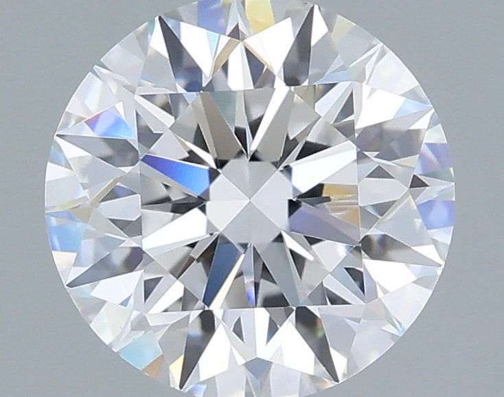 1.85 Carat Round Shaped, Ideal Cut, D Color, VVS2 Clarity, IGI Certified Lab Grown Diamond