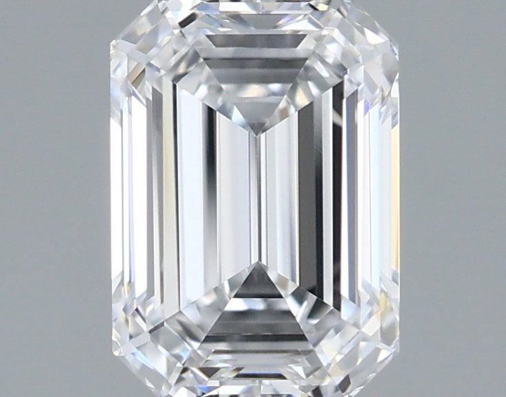 1.51 Carat Emerald Shaped, Ideal Cut, D Color, IF Clarity, IGI Certified Lab Grown Diamond