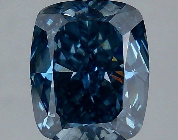 3.00 Carat Cushion Shaped, Very Good Cut, FANCY VIVID BLUE Color, SI2 Clarity, IGI Certified Lab Grown Diamond