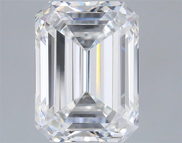 2.15 Carat Emerald Shaped, Ideal Cut, E Color, VVS2 Clarity, IGI Certified Lab Grown Diamond