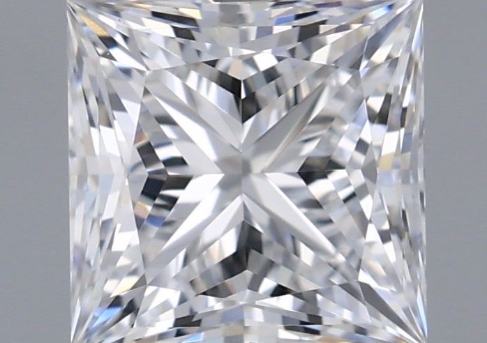 1.03 Carat Princess Shaped, Ideal Cut, D Color, VVS1 Clarity, IGI Certified Lab Grown Diamond