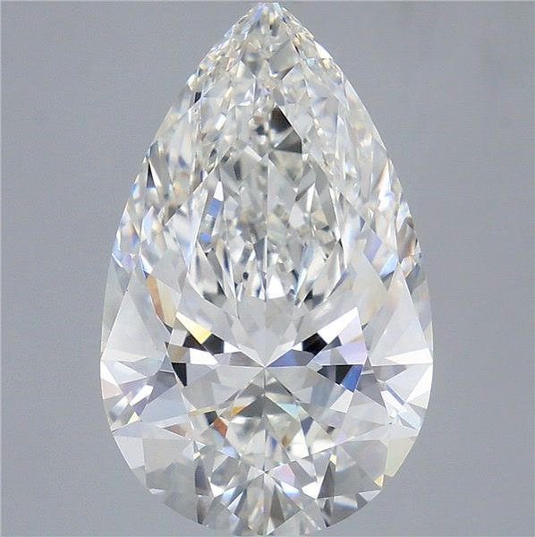 8.08 Carat Pear Shaped, Ideal Cut, G Color, VVS1 Clarity, IGI Certified Lab Grown Diamond