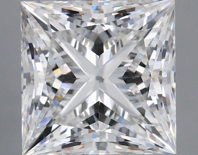 3.09 Carat Princess Shaped, Ideal Cut, E Color, VVS1 Clarity, IGI Certified Lab Grown Diamond
