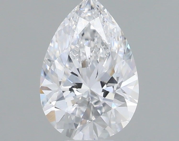 0.53 Carat Pear Shaped, Very Good Cut, D Color, VS1 Clarity, IGI Certified Lab Grown Diamond