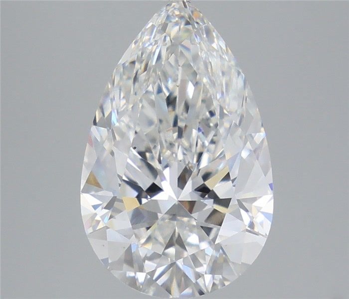 5.25 Carat Pear Shaped, Ideal Cut, E Color, VS2 Clarity, IGI Certified Lab Grown Diamond