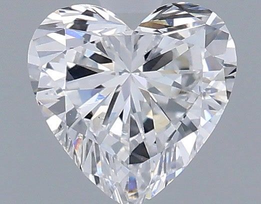 0.60 Carat Heart Shaped, Very Good Cut, D Color, VS1 Clarity, IGI Certified Lab Grown Diamond
