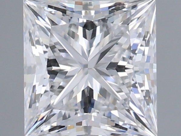 1.04 Carat Princess Shaped, Ideal Cut, D Color, VS1 Clarity, IGI Certified Lab Grown Diamond