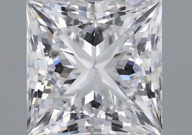 1.22 Carat Princess Shaped, Ideal Cut, D Color, VVS2 Clarity, IGI Certified Lab Grown Diamond