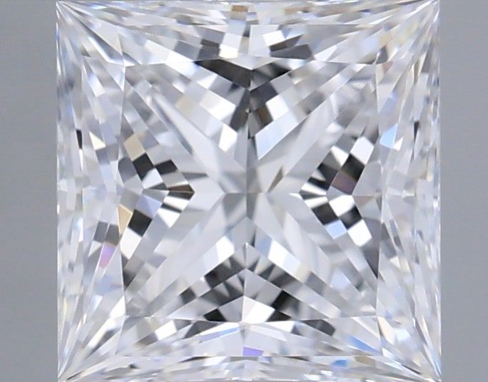 1.09 Carat Princess Shaped, Ideal Cut, E Color, VVS1 Clarity, IGI Certified Lab Grown Diamond