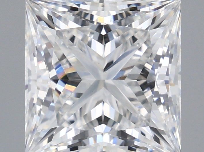 1.76 Carat Princess Shaped, Ideal Cut, E Color, VVS2 Clarity, IGI Certified Lab Grown Diamond