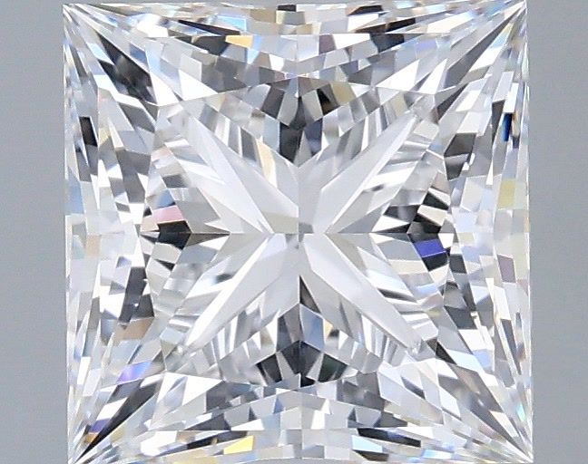 2.84 Carat Princess Shaped, Very Good Cut, D Color, VVS2 Clarity, IGI Certified Lab Grown Diamond