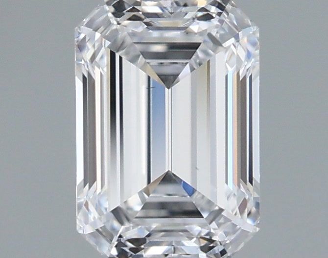 1.01 Carat Emerald Shaped, Ideal Cut, D Color, VS2 Clarity, IGI Certified Lab Grown Diamond