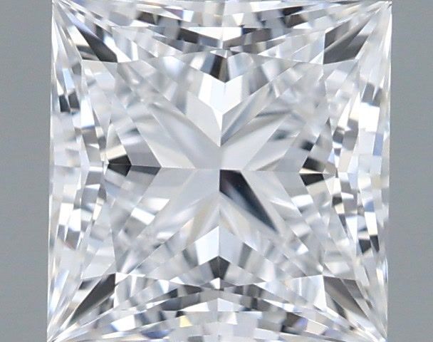 1.06 Carat Princess Shaped, Ideal Cut, D Color, VVS2 Clarity, IGI Certified Lab Grown Diamond