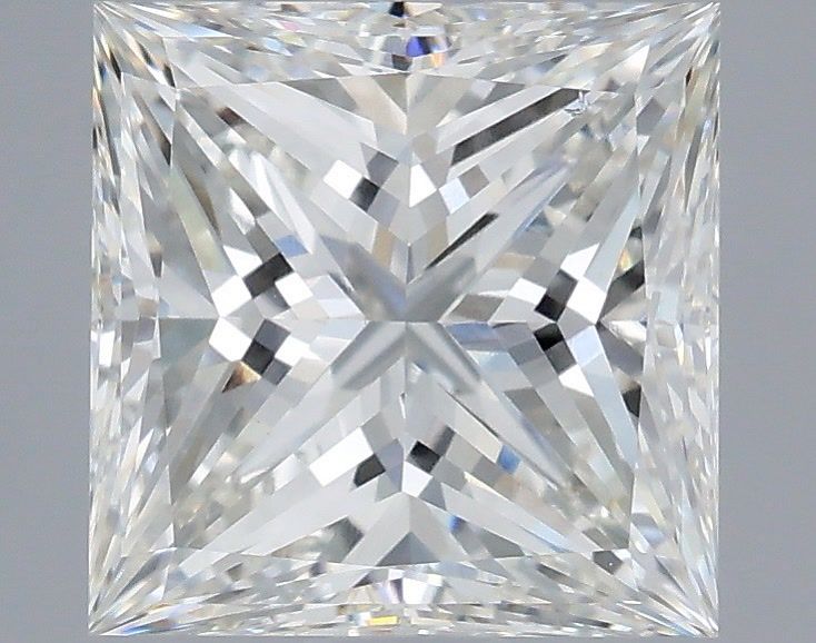 2.96 Carat Princess Shaped, Ideal Cut, F Color, VS1 Clarity, IGI Certified Lab Grown Diamond
