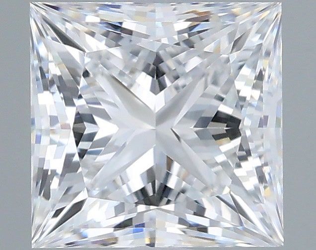 1.02 Carat Princess Shaped, Ideal Cut, D Color, VVS1 Clarity, IGI Certified Lab Grown Diamond