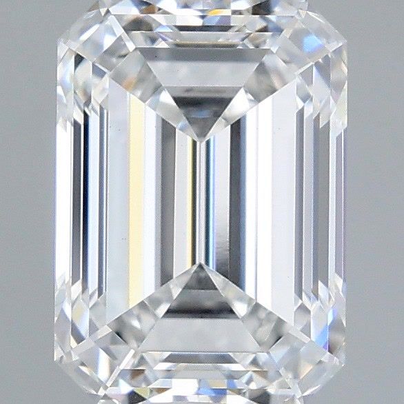 2.56 Carat Emerald Shaped, Ideal Cut, E Color, VVS2 Clarity, IGI Certified Lab Grown Diamond