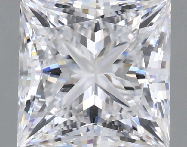 1.22 Carat Princess Shaped, Ideal Cut, D Color, VVS2 Clarity, IGI Certified Lab Grown Diamond