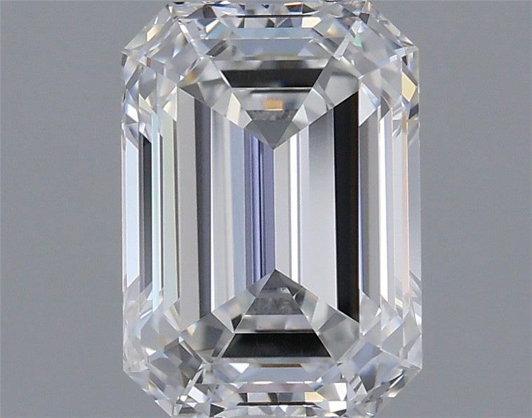 1.50 Carat Emerald Shaped, Ideal Cut, D Color, VS2 Clarity, IGI Certified Lab Grown Diamond