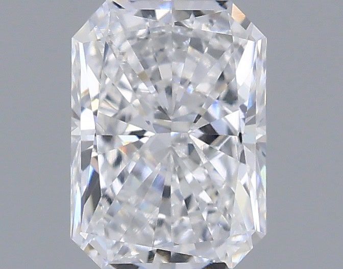 0.53 Carat Radiant Shaped, Very Good Cut, D Color, VVS2 Clarity, IGI Certified Lab Grown Diamond