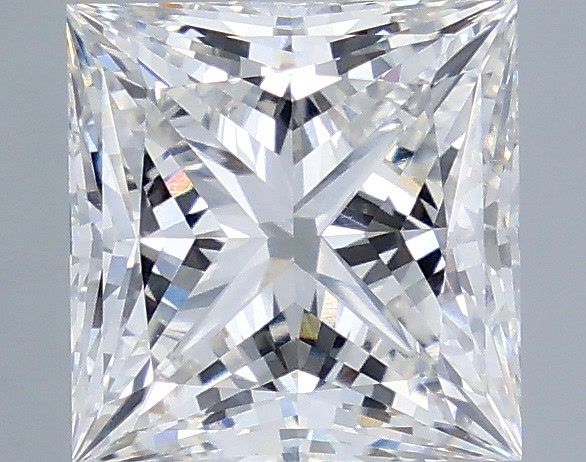 3.09 Carat Princess Shaped, Ideal Cut, F Color, VVS2 Clarity, IGI Certified Lab Grown Diamond