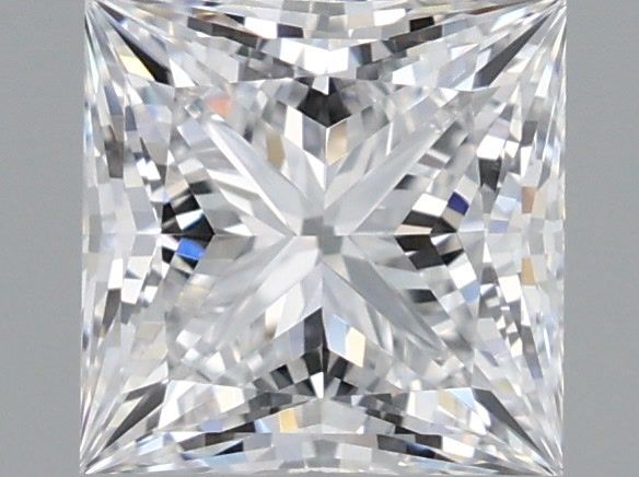 1.24 Carat Princess Shaped, Ideal Cut, D Color, VVS2 Clarity, IGI Certified Lab Grown Diamond