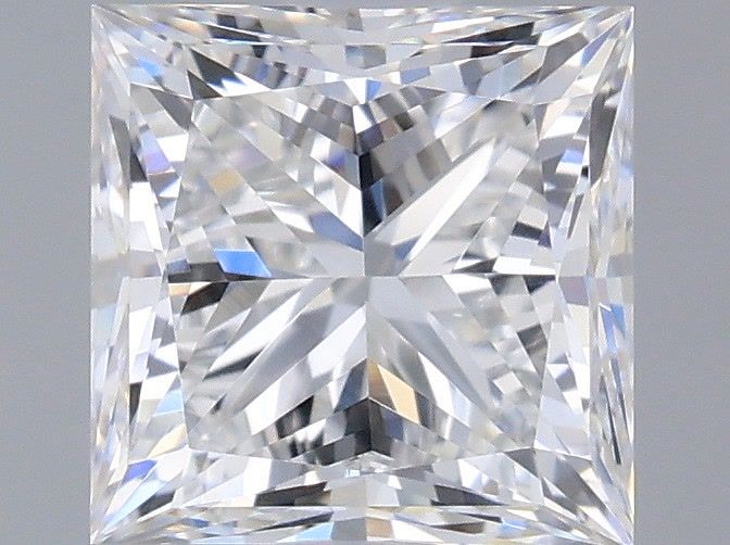 1.03 Carat Princess Shaped, Very Good Cut, D Color, VVS2 Clarity, IGI Certified Lab Grown Diamond