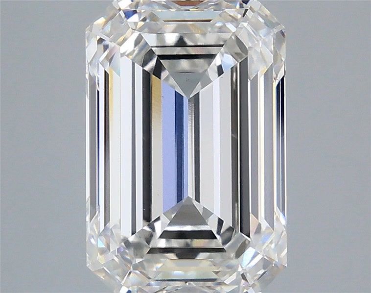 4.92 Carat Emerald Shaped, Ideal Cut, F Color, VS1 Clarity, IGI Certified Lab Grown Diamond