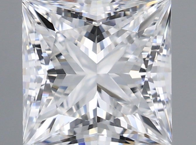 1.02 Carat Princess Shaped, Ideal Cut, D Color, VVS1 Clarity, IGI Certified Lab Grown Diamond