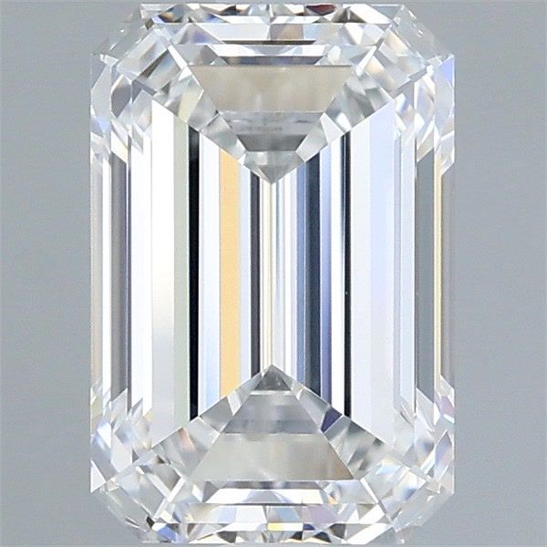 2.09 Carat Emerald Shaped, Ideal Cut, E Color, VVS2 Clarity, IGI Certified Lab Grown Diamond