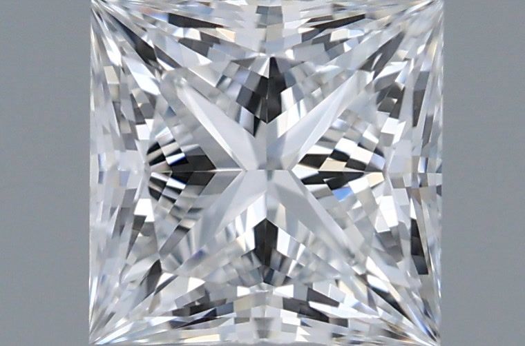 1.03 Carat Princess Shaped, Ideal Cut, D Color, IF Clarity, IGI Certified Lab Grown Diamond