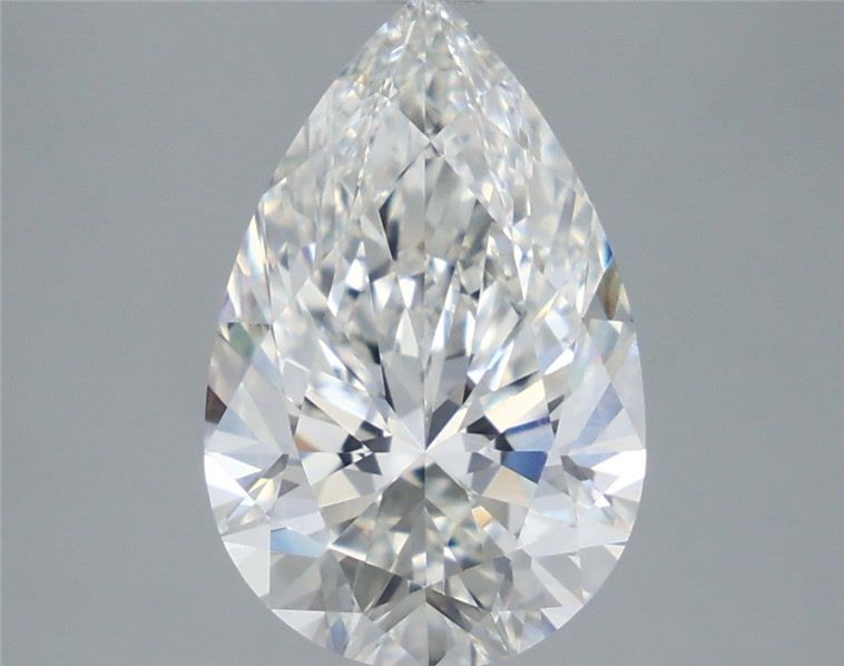 4.30 Carat Pear Shaped, Very Good Cut, G Color, VVS2 Clarity, IGI Certified Lab Grown Diamond