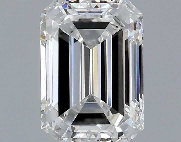 1.50 Carat Emerald Shaped, Ideal Cut, E Color, VVS2 Clarity, IGI Certified Lab Grown Diamond