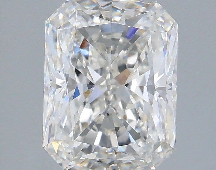 2.06 Carat Radiant Shaped, Ideal Cut, F Color, VVS2 Clarity, IGI Certified Lab Grown Diamond