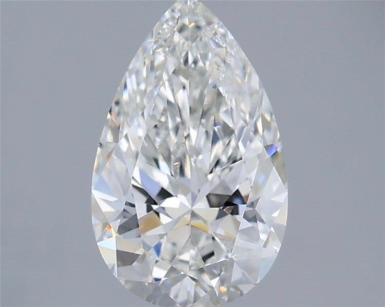 1.52 Carat Pear Shaped, Very Good Cut, F Color, VVS2 Clarity, IGI Certified Lab Grown Diamond