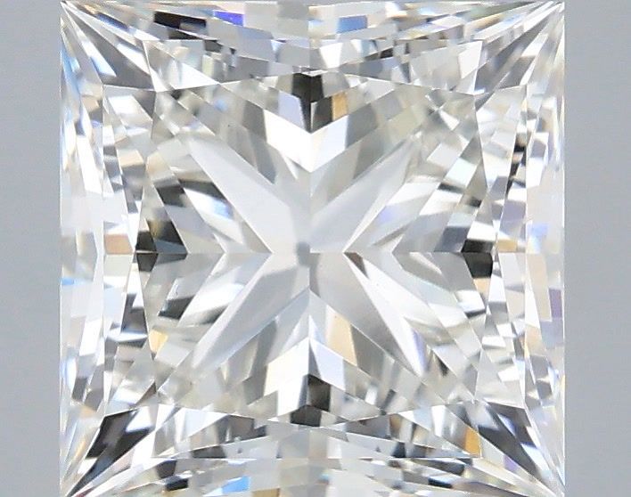 4.00 Carat Princess Shaped, Very Good Cut, G Color, VVS2 Clarity, IGI Certified Lab Grown Diamond