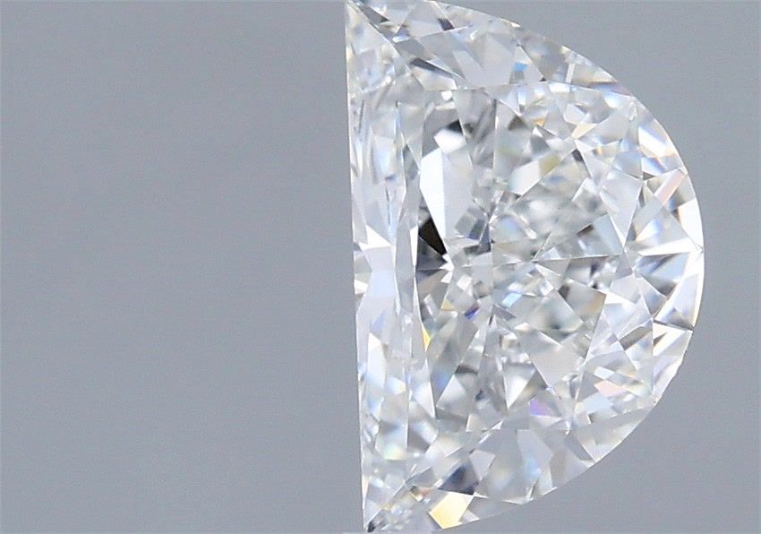 1.53 Carat Half Moon Shaped, Very Good Cut, D Color, VVS1 Clarity, IGI Certified Lab Grown Diamond