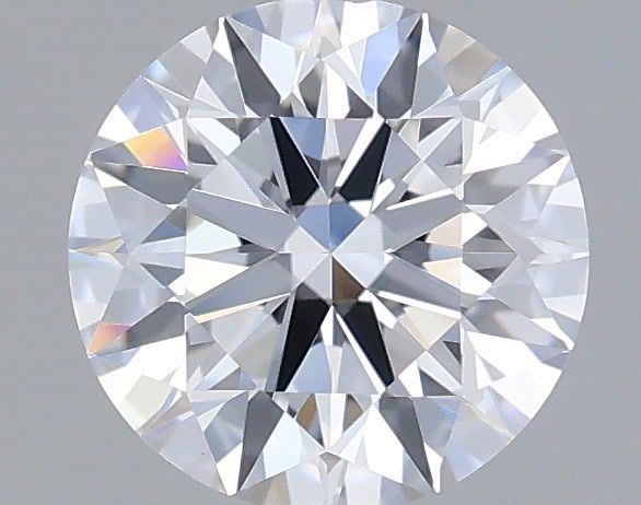 0.57 Carat Round Shaped, Ideal Cut, D Color, VVS2 Clarity, IGI Certified Lab Grown Diamond