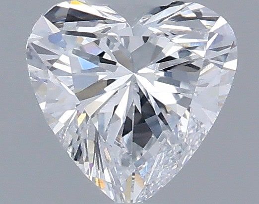 0.56 Carat Heart Shaped, Very Good Cut, D Color, VVS2 Clarity, IGI Certified Lab Grown Diamond