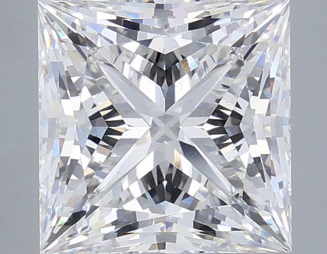 4.05 Carat Princess Shaped, Ideal Cut, E Color, VS1 Clarity, IGI Certified Lab Grown Diamond