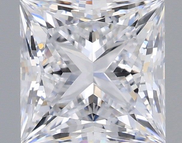 1.25 Carat Princess Shaped, Ideal Cut, E Color, VS2 Clarity, IGI Certified Lab Grown Diamond