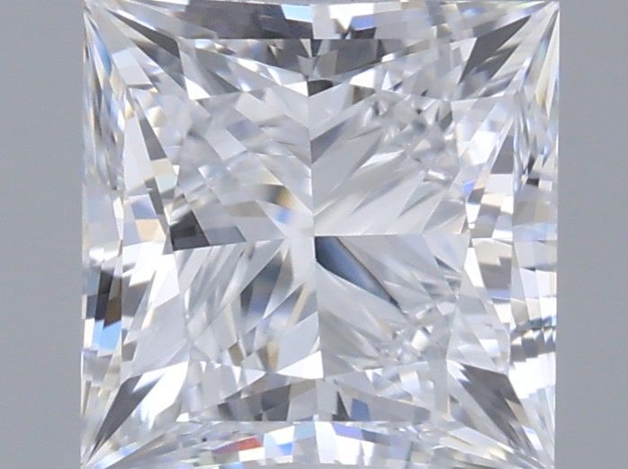 1.06 Carat Princess Shaped, Very Good Cut, D Color, VVS2 Clarity, IGI Certified Lab Grown Diamond