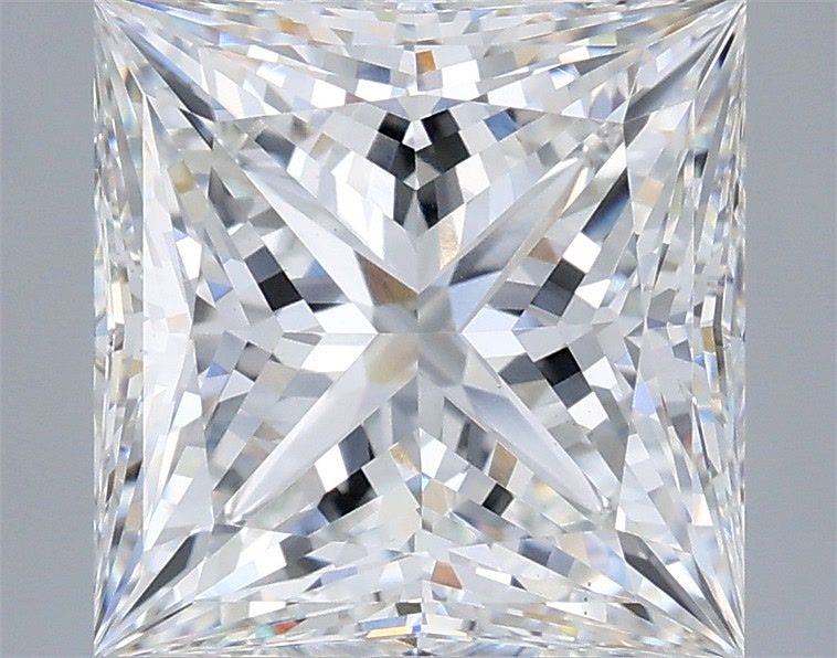 4.58 Carat Princess Shaped, Very Good Cut, E Color, VS1 Clarity, IGI Certified Lab Grown Diamond
