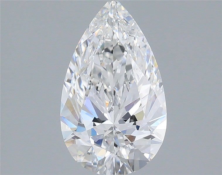 1.53 Carat Pear Shaped, Ideal Cut, D Color, VVS2 Clarity, IGI Certified Lab Grown Diamond