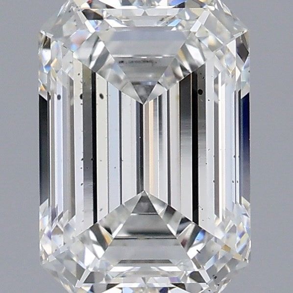 2.07 Carat Emerald Shaped, Ideal Cut, E Color, VS2 Clarity, IGI Certified Lab Grown Diamond