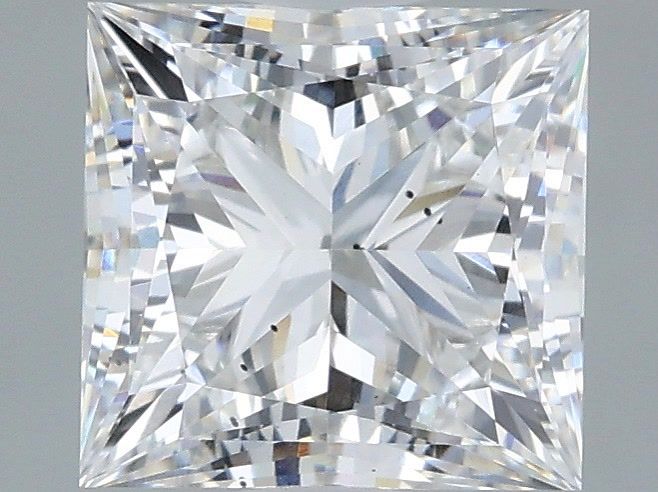 2.03 Carat Princess Shaped, Very Good Cut, F Color, SI1 Clarity, IGI Certified Lab Grown Diamond