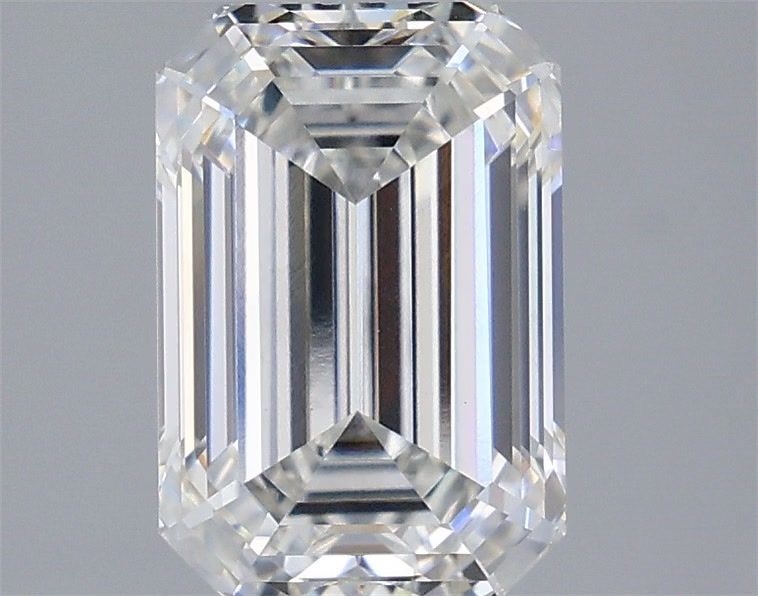 2.82 Carat Emerald Shaped, Ideal Cut, F Color, VVS2 Clarity, IGI Certified Lab Grown Diamond